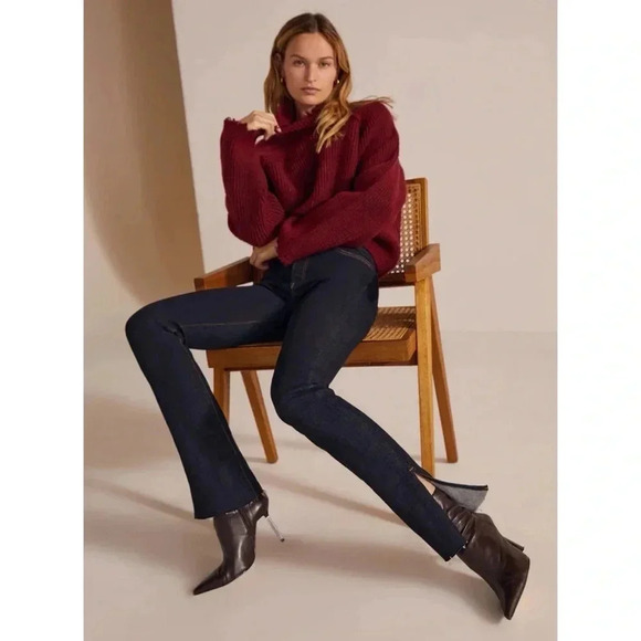 NWT Favorite Daughter The Valentina Tower Super High Rise Jeans in Jasper Blue - Picture 3 of 16